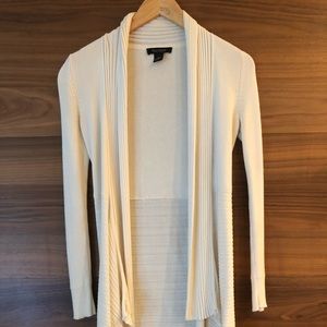 White cardigan